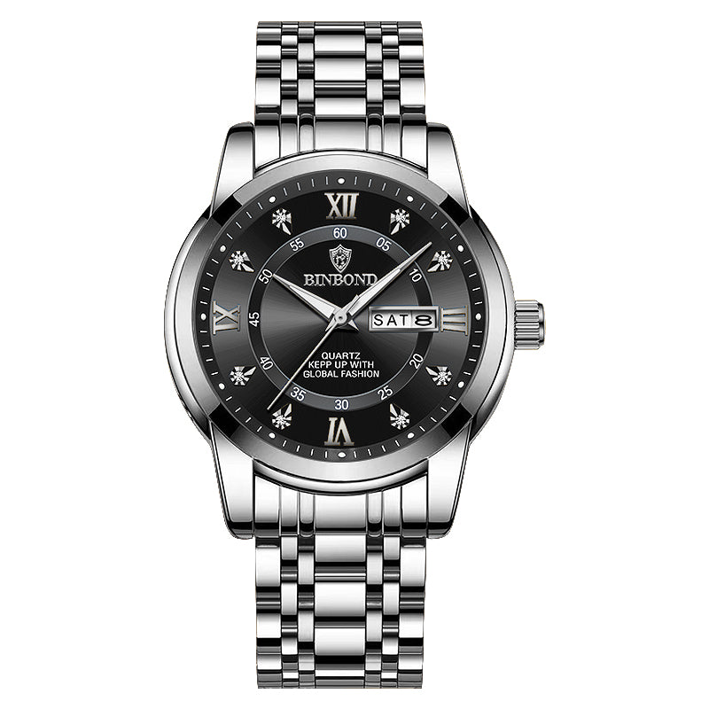 Men Waterproof Luxury Diver Watch, Quartz Wristwatch, Sport Date Clock Top Brand Fashion Watch