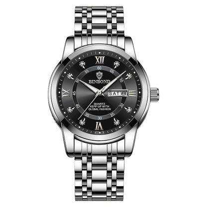 Men Waterproof Luxury Diver Watch, Quartz Wristwatch, Sport Date Clock Top Brand Fashion Watch