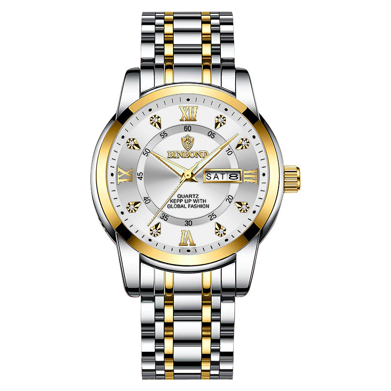 Men Waterproof Luxury Diver Watch, Quartz Wristwatch, Sport Date Clock Top Brand Fashion Watch