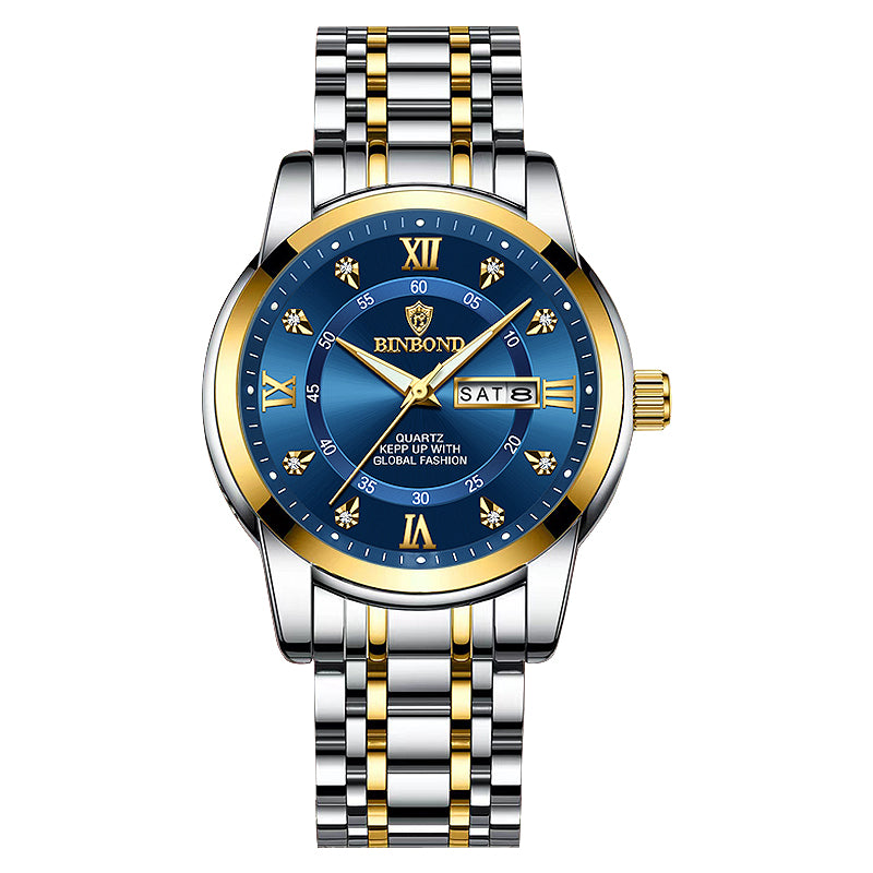 Men Waterproof Luxury Diver Watch, Quartz Wristwatch, Sport Date Clock Top Brand Fashion Watch