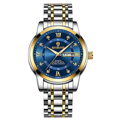 Men Waterproof Luxury Diver Watch, Quartz Wristwatch, Sport Date Clock Top Brand Fashion Watch