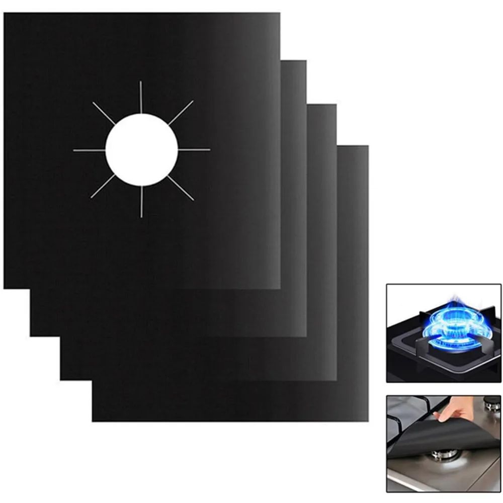 UltraShield Reusable Heat-Resistant Stove Burner Covers – Non-Stick, Cut-to-Fit Protection Liners