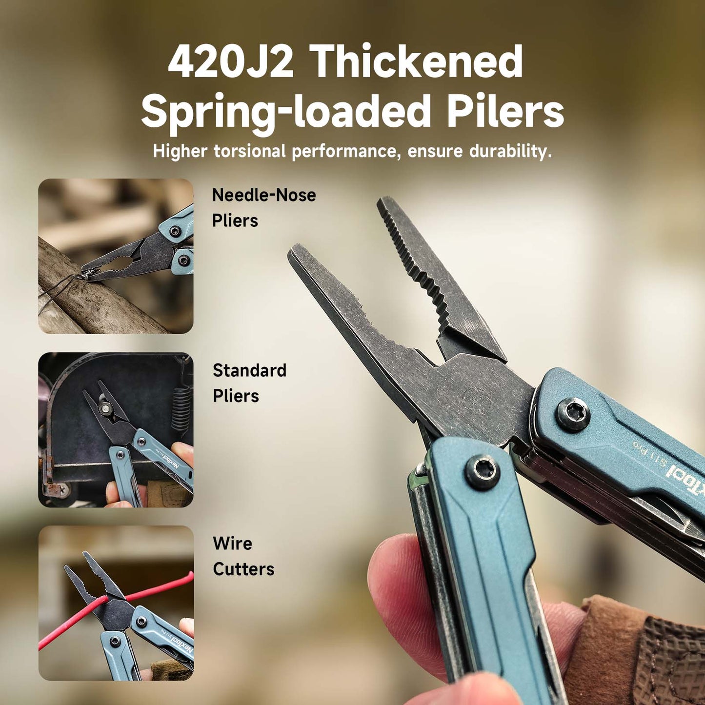 Portable Multi Tool With Sailor Pliers Screwdriver Folding Scissors For EDC 3