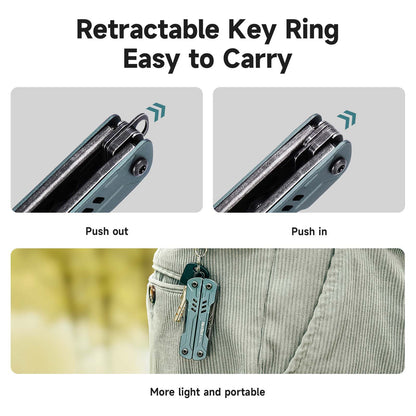 Portable Multi Tool With Sailor Pliers Screwdriver Folding Scissors For EDC 6