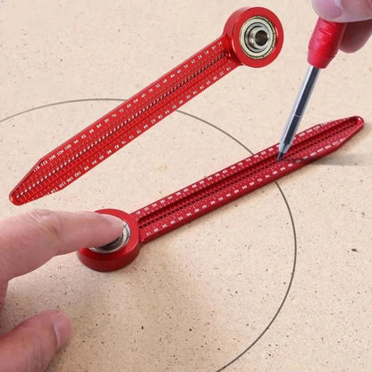 Woodworking Precision Scribe Gauge & Circular Drawing Compass Tool for Carpentry