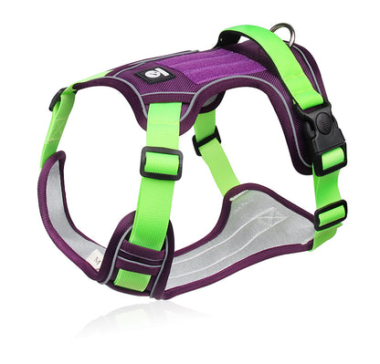Reflective Adjustable Dog Harness For Walk Durable Oxford Training Vest Dog Labrador Army Cloth Com 5