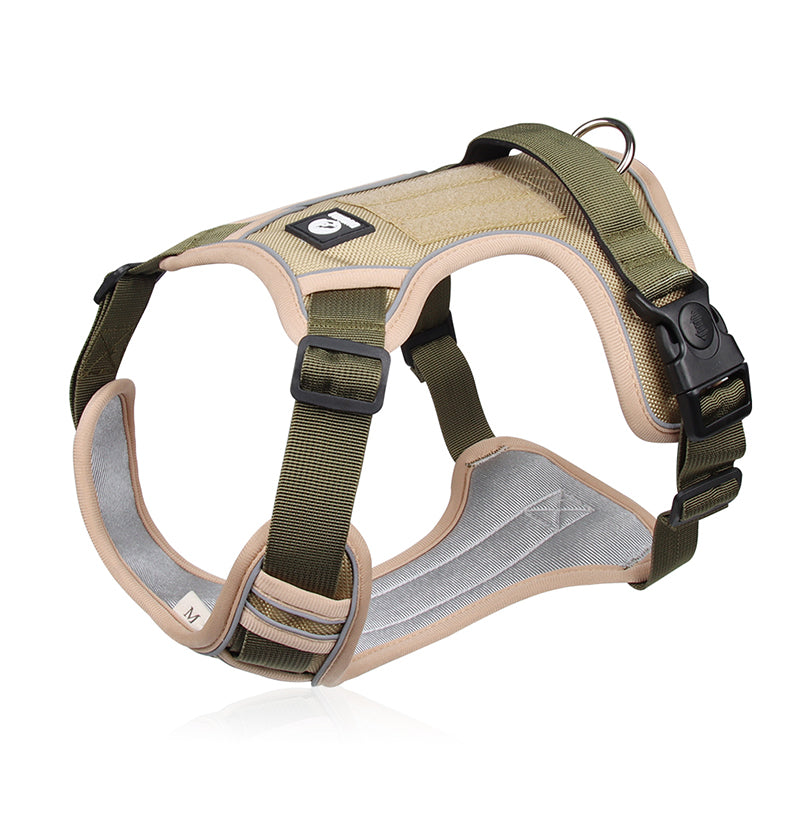 Reflective Adjustable Dog Harness For Walk Durable Oxford Training Vest Dog Labrador Army Cloth Com 8