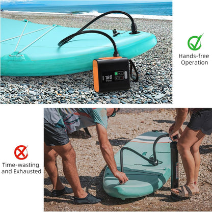Portable Electric MINI Air Pump Travel Vacuum Inflatable Deflate Outdoor Wireless Pump For Mats 4