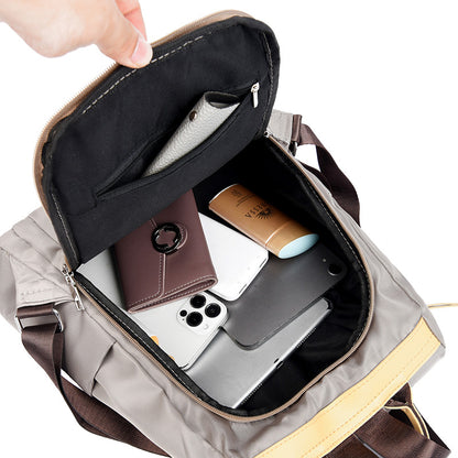 High Quality Solid AntiTheft Womens Backpacks Luxury Designer Nylon SchoolBag Fashion Travel Knapsa 4