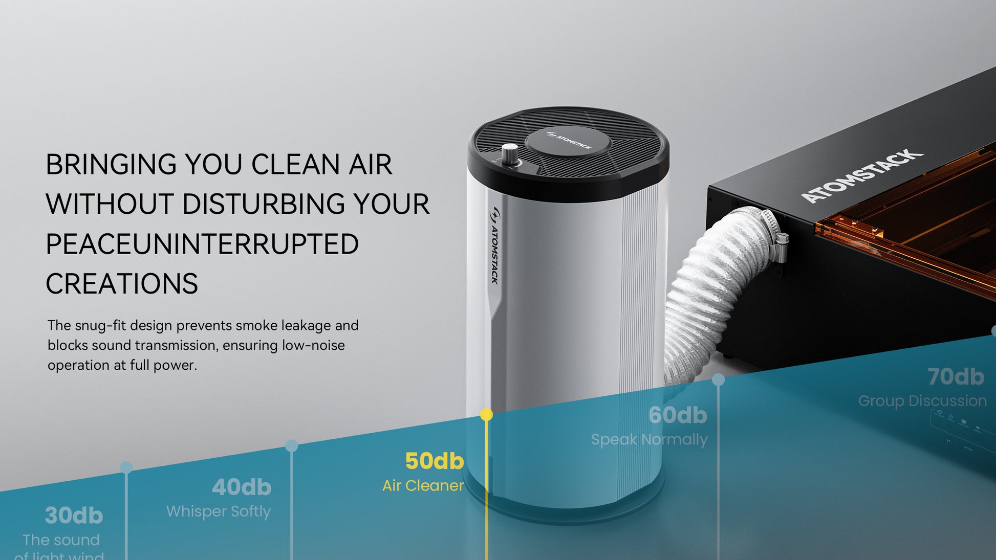 Air Purifier Laser Engraving For Home Office 6