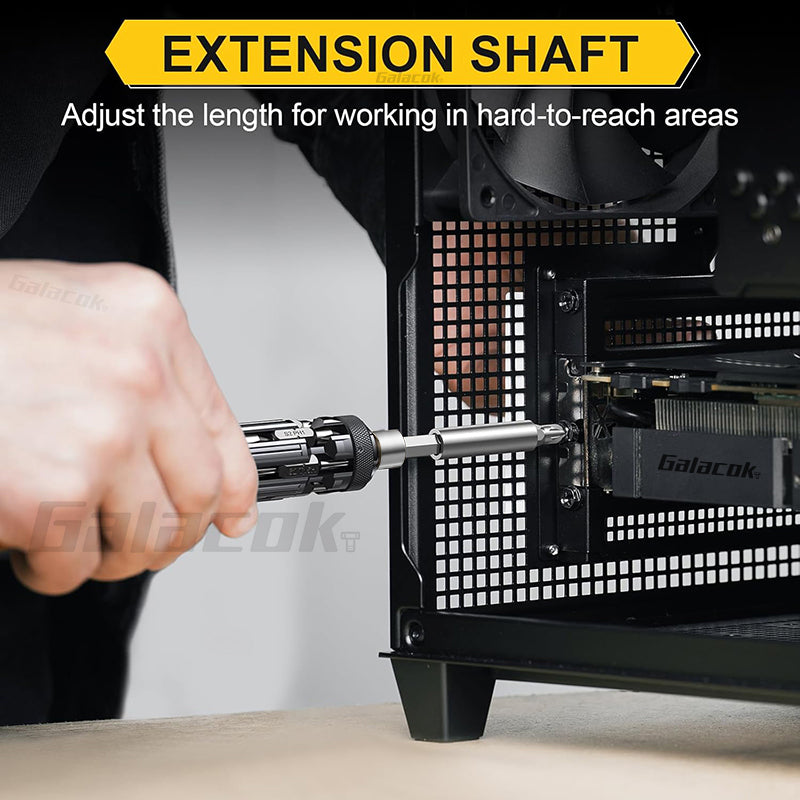 Portable EDC MultiFunction Screwdriver Set With Magnetic Torx Phillips Hex Drill Bit  Outdoor Home  5