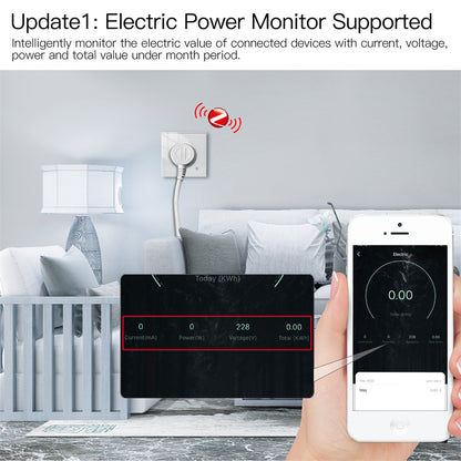 ZigBee Smart Wall Socket Glass Panel Outlet With Power Monitor Tuya Wireless Control Mesh Timer Ale 3