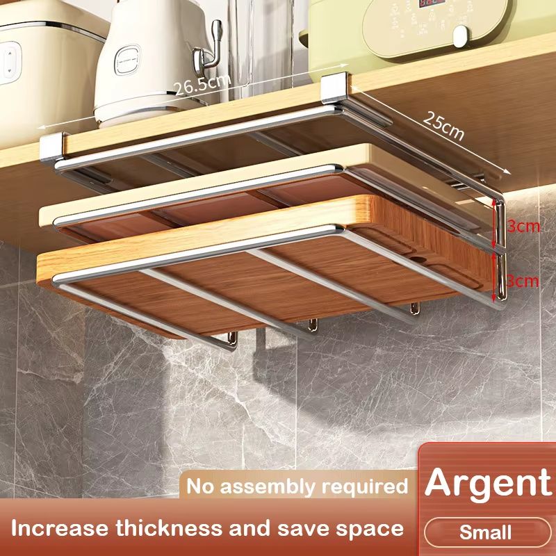 UnderCabinet Basket Storage Shelf  Cutting Board Rack For Kitchen  Home Organisers 12
