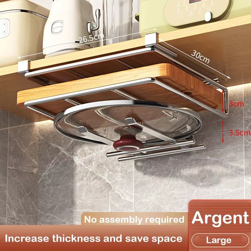 UnderCabinet Basket Storage Shelf  Cutting Board Rack For Kitchen  Home Organisers 5