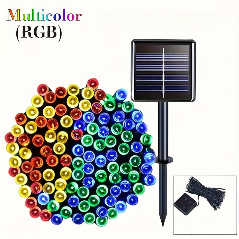 LED Fairy Lights With Modes Solar Powered Outdoor String Lights Hanging Lights For Garden Patio 1