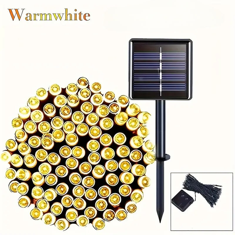 LED Fairy Lights With Modes Solar Powered Outdoor String Lights Hanging Lights For Garden Patio 3