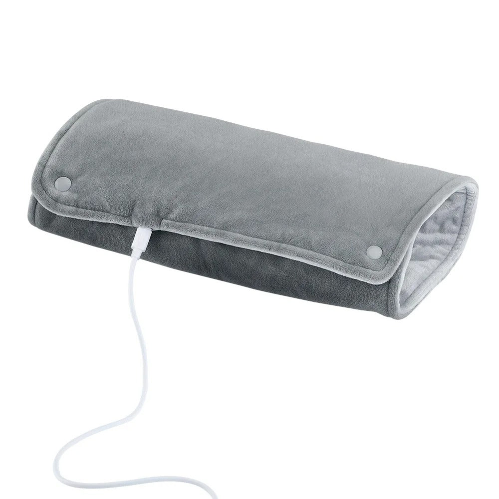 Short Velvet Fabric Heating Blanket, USB Thermostatic Hand Warmer for Home Use