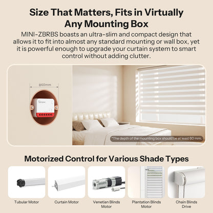 Smart MINIZBRBS Roller Shutter Switch Signal Booster Transform Curtains 2