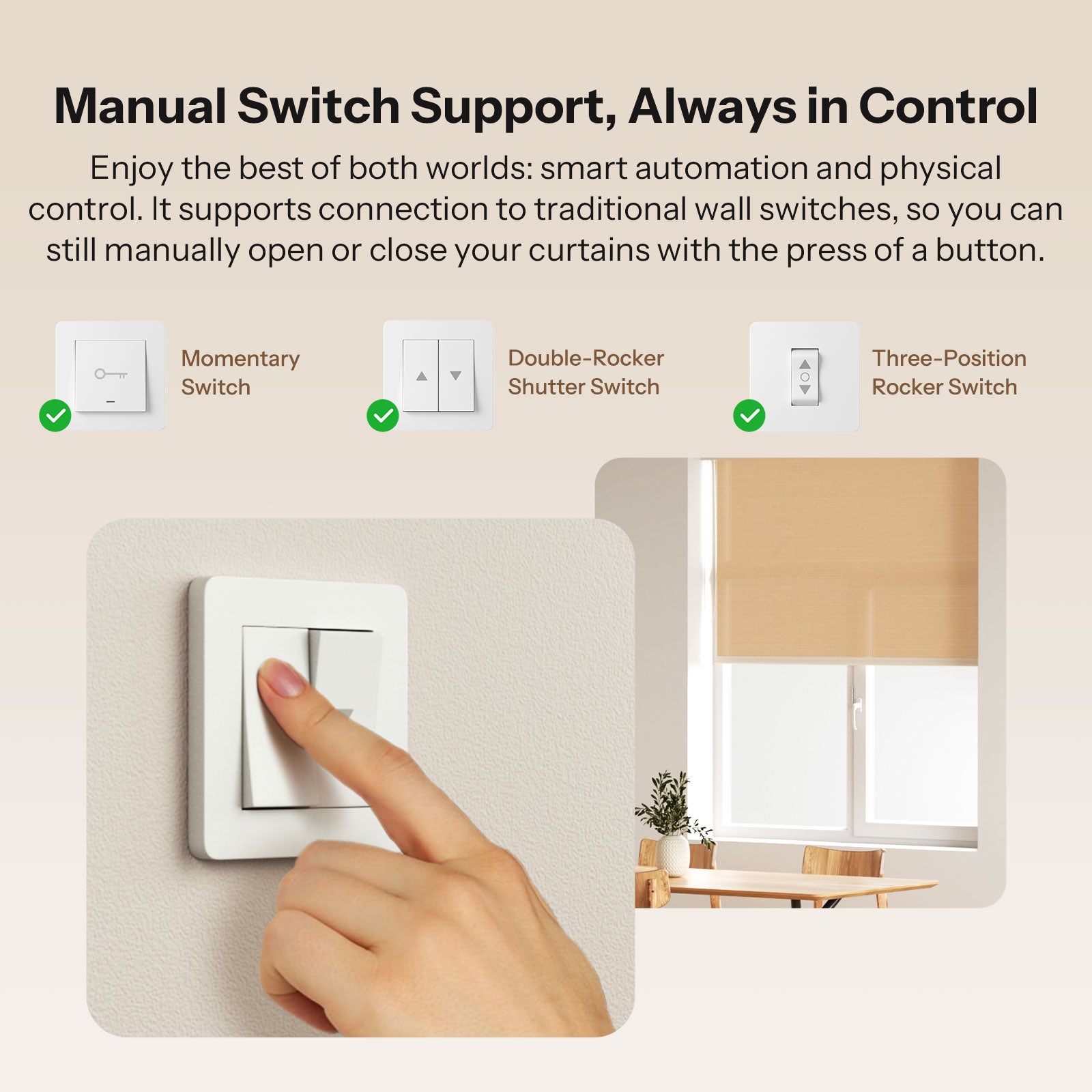 Smart MINIZBRBS Roller Shutter Switch Signal Booster Transform Curtains 6
