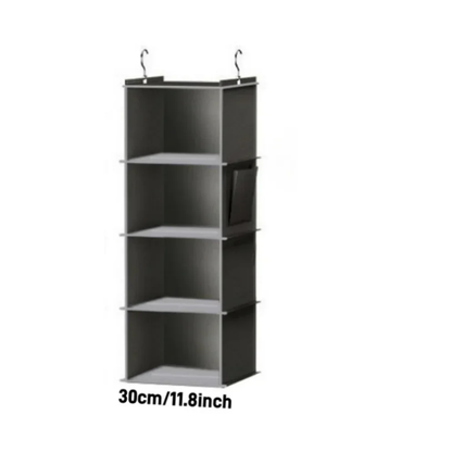 Foldable Shelf Hanging Closet Organizer And Storage Closet Hanging Storage Shelves With Hooks Shoe  7