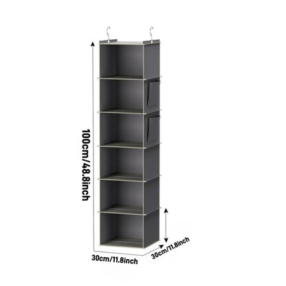 Foldable Shelf Hanging Closet Organizer And Storage Closet Hanging Storage Shelves With Hooks Shoe  5