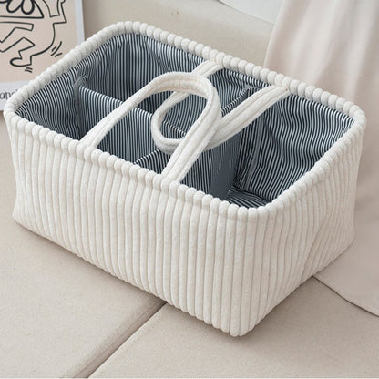Large Bohemian Storage Basket MultiCompartment Organizer For Baby Clothes Toys And Home Decor 2
