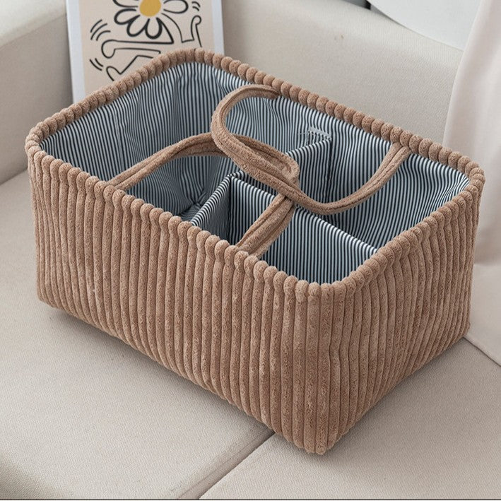 Large Bohemian Storage Basket MultiCompartment Organizer For Baby Clothes Toys And Home Decor 8