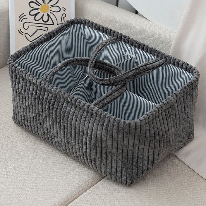Large Bohemian Storage Basket MultiCompartment Organizer For Baby Clothes Toys And Home Decor 7
