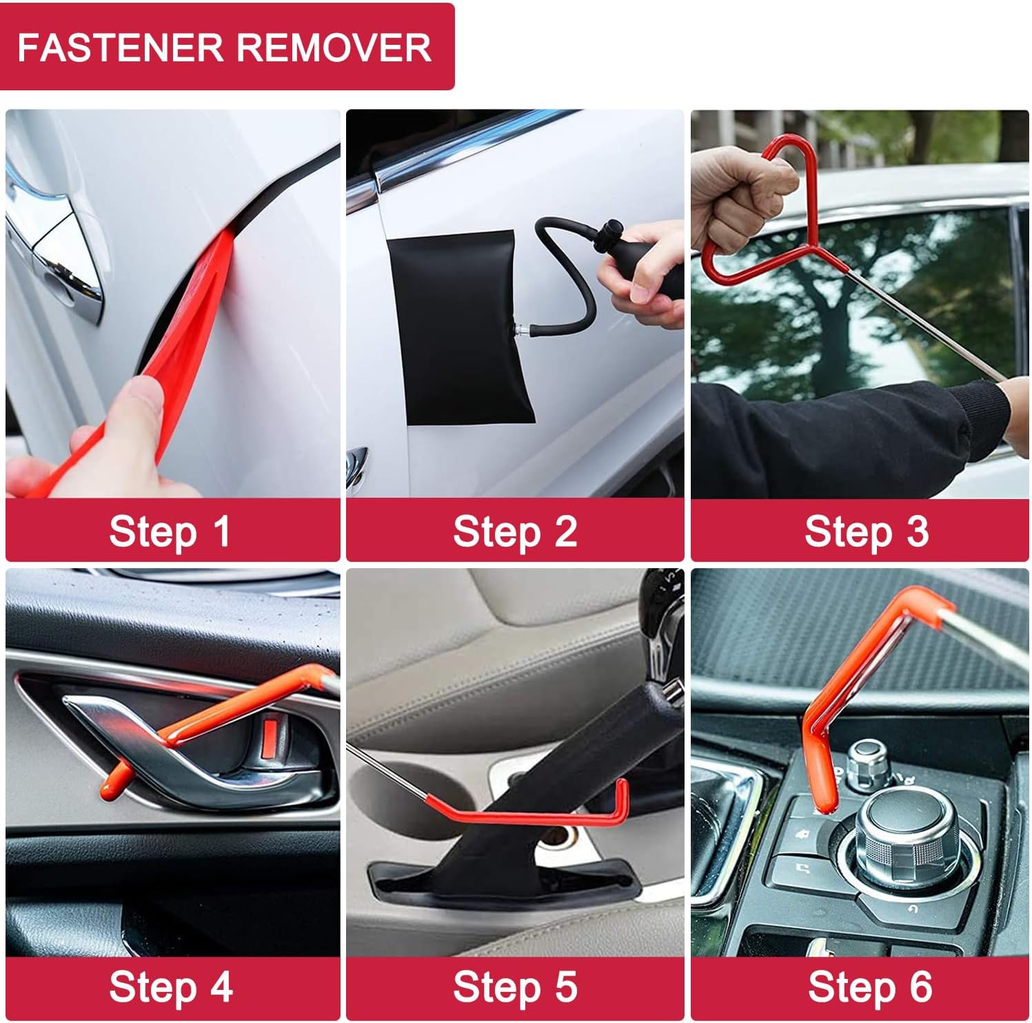 Auto Window Door Open Fixing Gripper Car Door Tool Kit Inflatable Air Pump Long Reach Kits Tools Wi 1