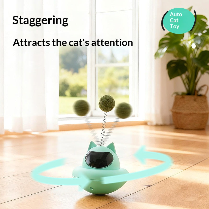 Suction Cup Cat Teaser Feather Toy For Self Play Boredom Relief Tumbler Base Wand For Lazy Owner In