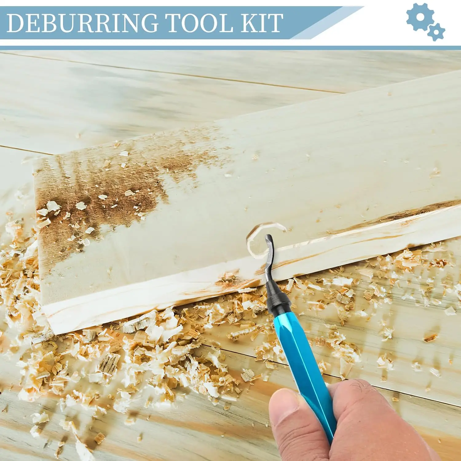 Burr Removal Tool with High Speed Steel Blades for Metal, Plastic, PVC, Copper, and Resin