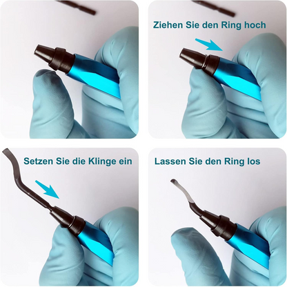 Burr Removal Tool with High Speed Steel Blades for Metal, Plastic, PVC, Copper, and Resin