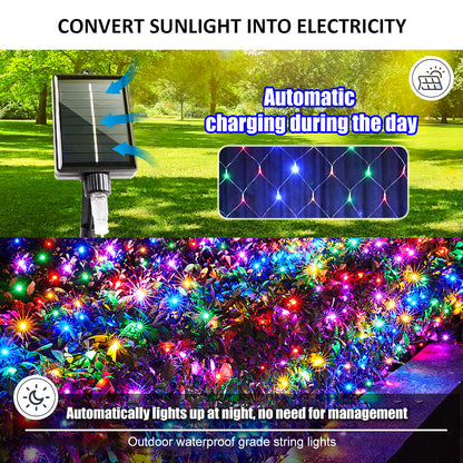 Mesh Solar Lights Outdoor Waterproof For Garden Patio Balcony Mall Landscape 6