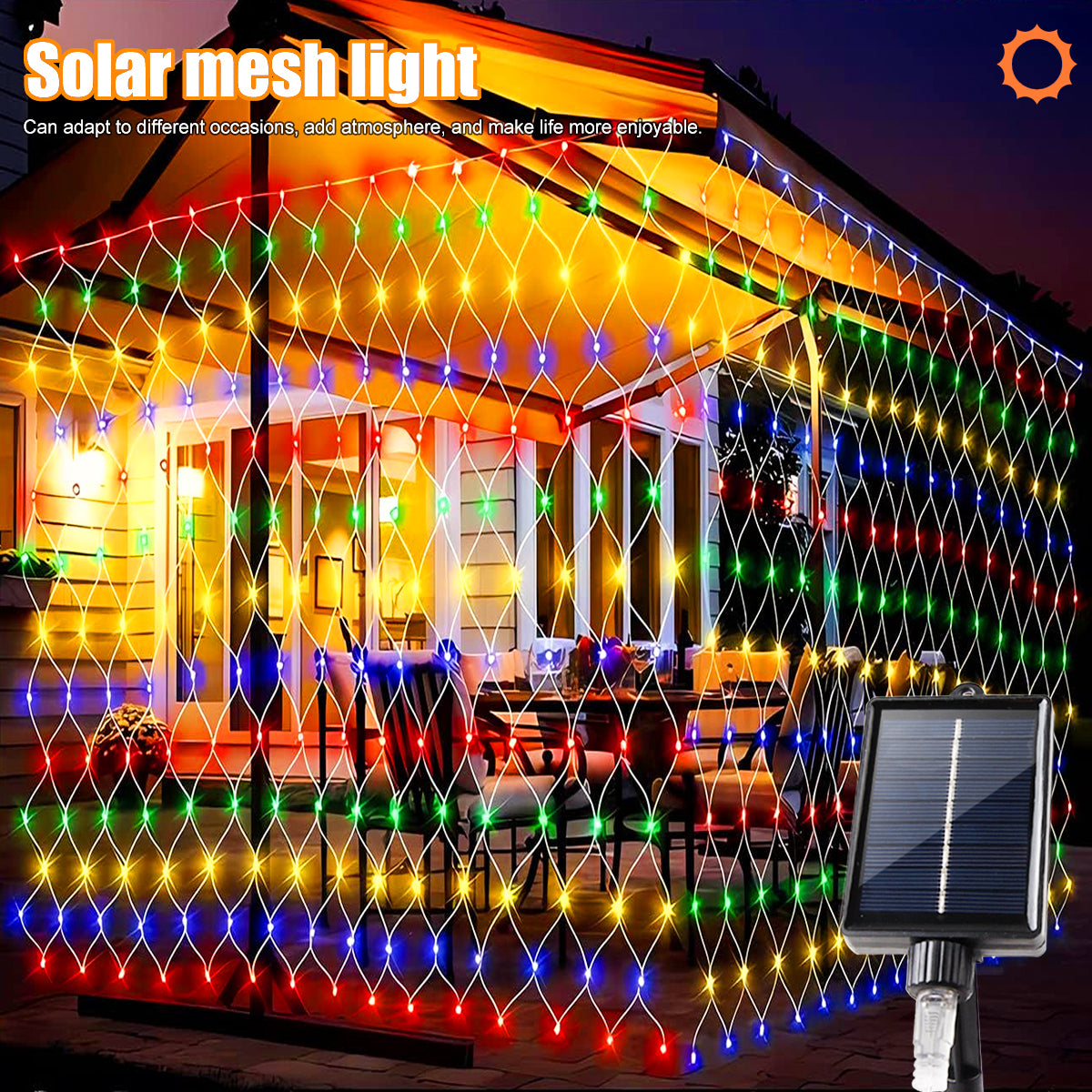 Mesh Solar Lights Outdoor Waterproof For Garden Patio Balcony Mall Landscape 8