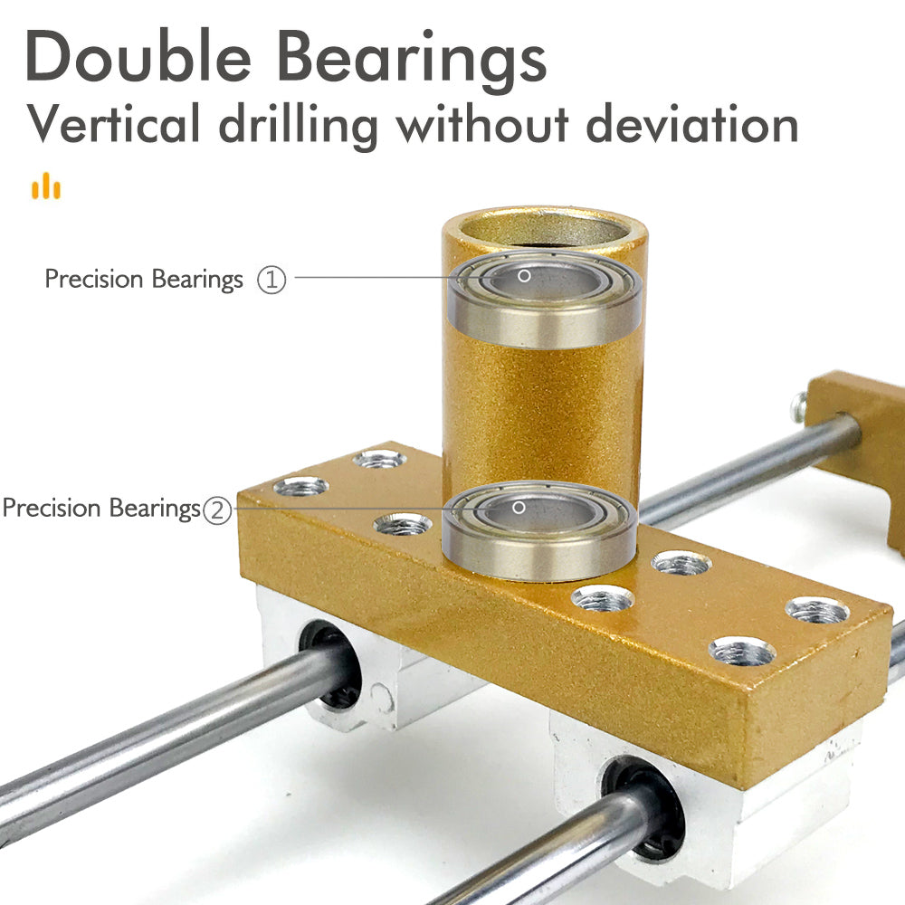 Lock Mortiser Kit, Wooden Door Lock Hole Locator, Installation Drilling Jig for Key Holes