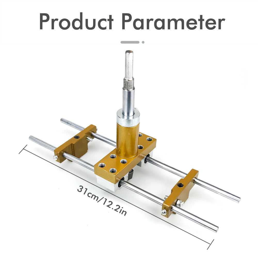 Lock Mortiser Kit, Wooden Door Lock Hole Locator, Installation Drilling Jig for Key Holes