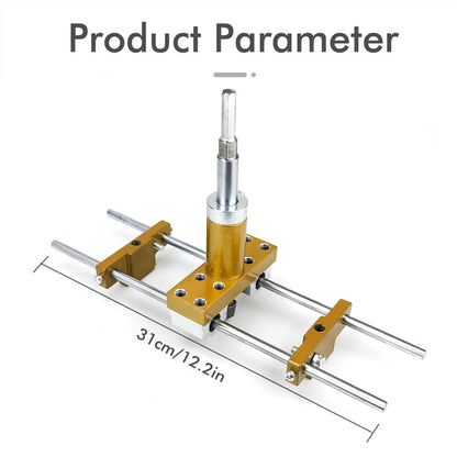Lock Mortiser Kit, Wooden Door Lock Hole Locator, Installation Drilling Jig for Key Holes
