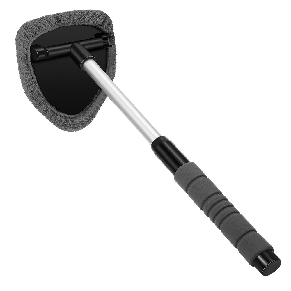 Car Window Cleaner Scraping Mist Eliminator Telescopic Window Windshield Cleaning Brush Set Microfi 7