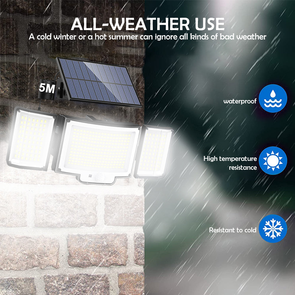 Solar Garden Lights LED Motion Sensor Security Outdoor Lights Waterproof Solar Powered Flood Lights 2