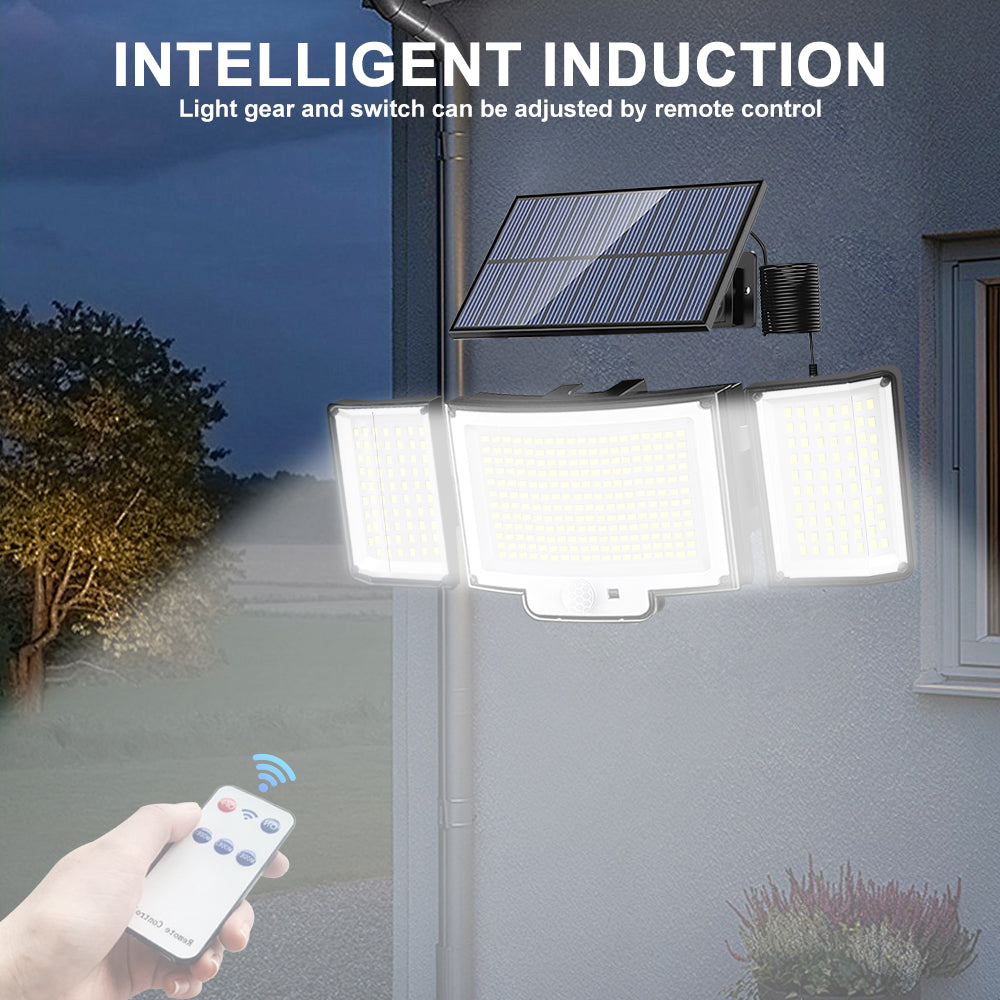 Solar Garden Lights LED Motion Sensor Security Outdoor Lights Waterproof Solar Powered Flood Lights 4