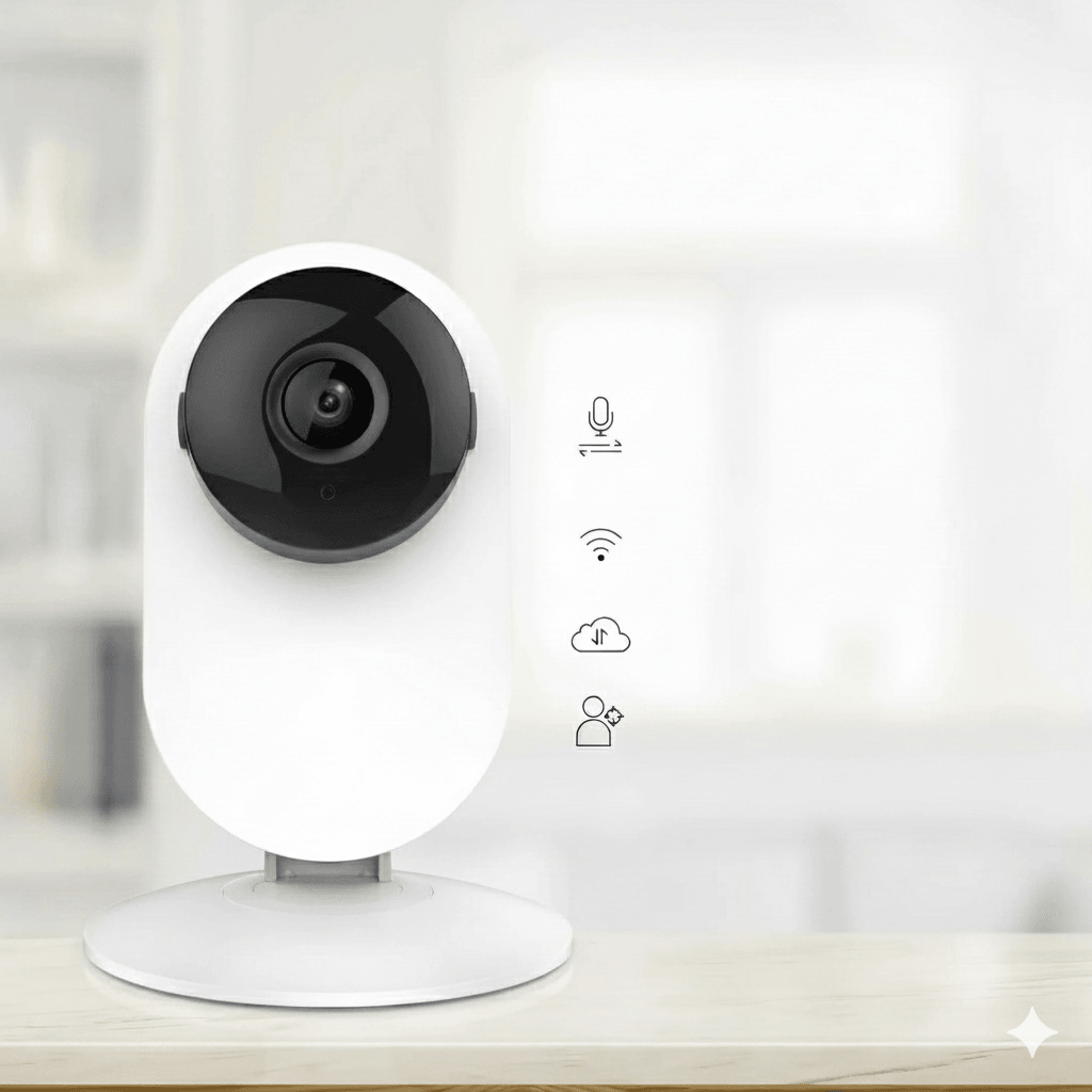 Pro Home Camera Security Surveillance System Wi-Fi with Night Vision Baby Monitor on iOS Android