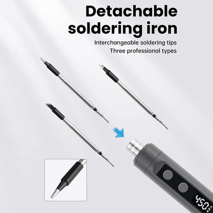 5V 15W USB Intelligent Electric Soldering Iron With Adjustable Temperature  Fast Heating Portable W 1