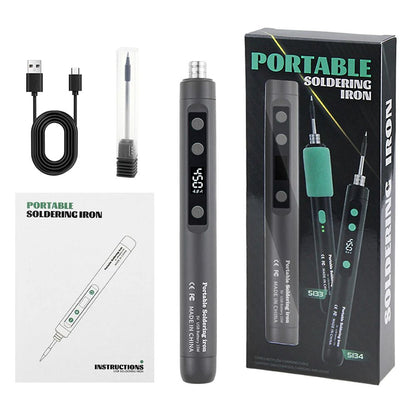 5V 15W USB Intelligent Electric Soldering Iron With Adjustable Temperature  Fast Heating Portable W 8