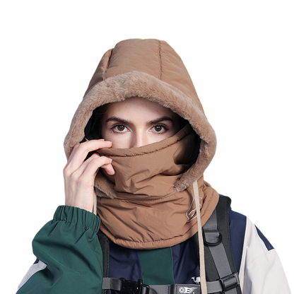 Breathable Womens Winter Balaclava Hat With Warm Neck Scarf And Face Mask For Sports 5