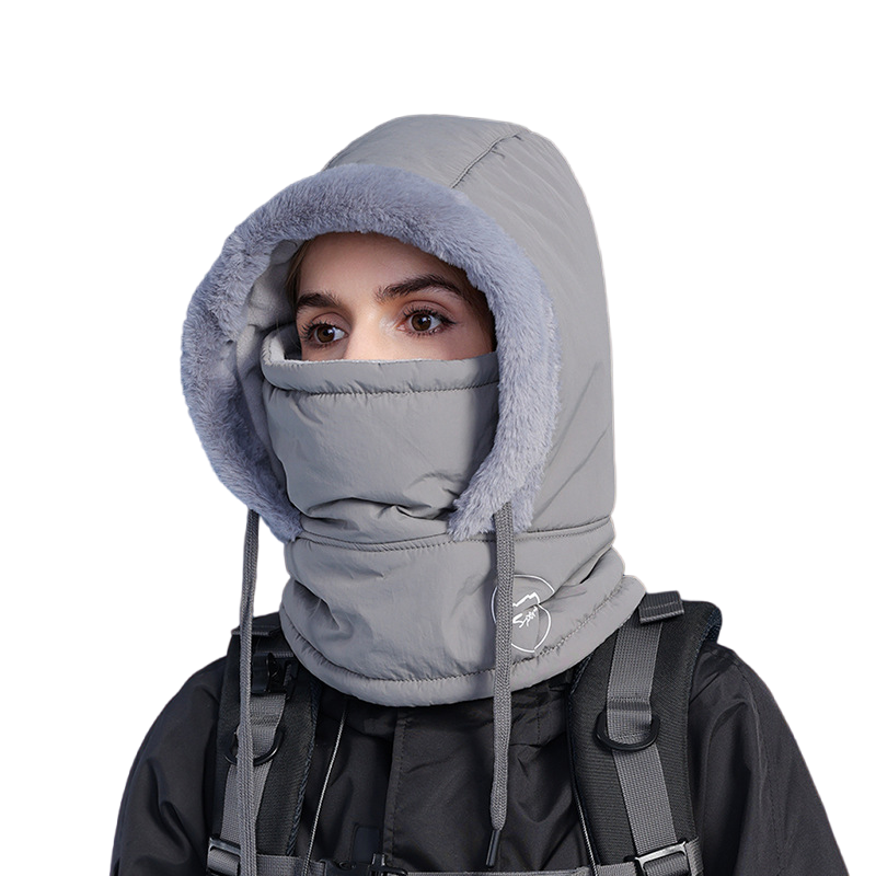 Breathable Womens Winter Balaclava Hat With Warm Neck Scarf And Face Mask For Sports 8