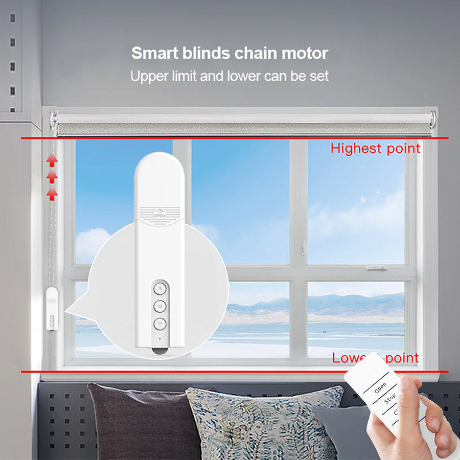 Smart Home Electric Curtains With Bluetooth Remote Control Electric Automatic Curtain Motor Opener 2