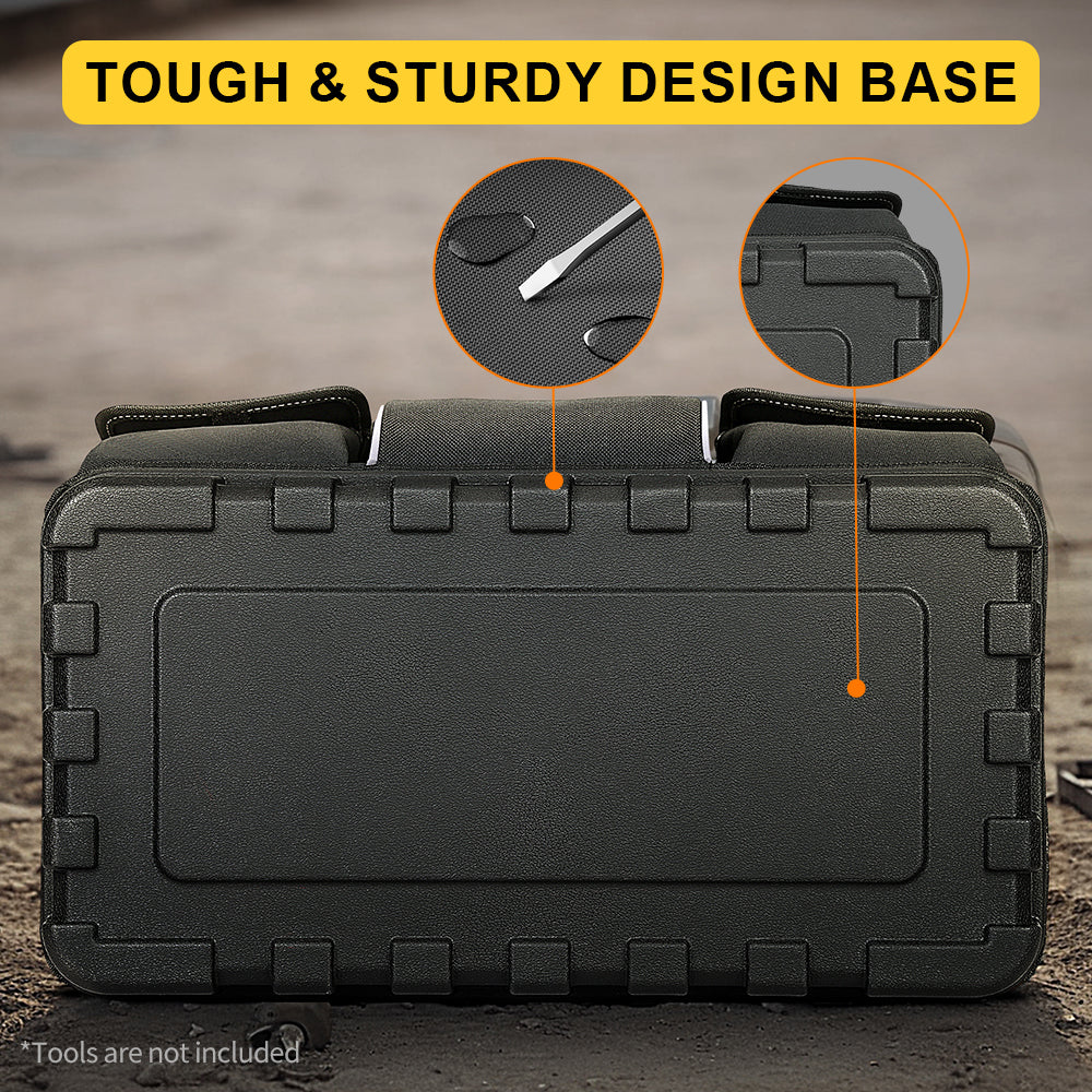 Durable Polyester HeavyDuty Tool Bag With Wide Mouth  Waterproof Base Adjustable Shoulder Strap 1