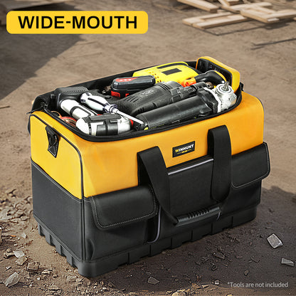 Durable Polyester HeavyDuty Tool Bag With Wide Mouth  Waterproof Base Adjustable Shoulder Strap 2