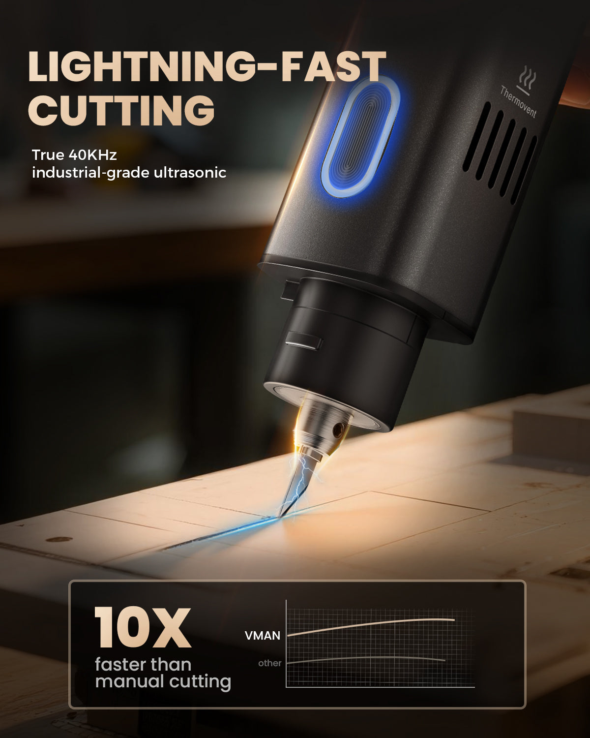 DIY Electric Cutting Knife With Overheat Protection Ultrasonic Carving And Grinding Tool 4