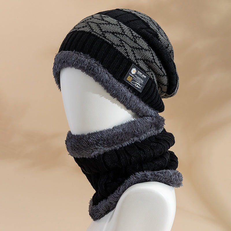 Stylish Winter Hats For Men And Women Knitted Beanie Cap Plush Fur Lining Warm Thick Hot Sale 3